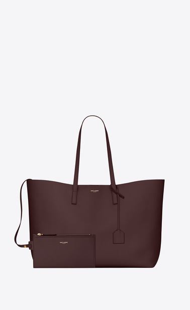 shopping bag saint laurent E/W in supple leather